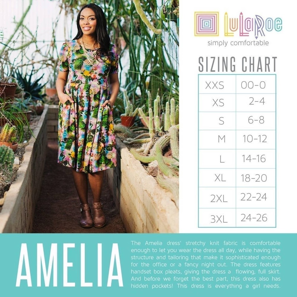 LuLaRoe Amelia Dress - Small - Picture 7 of 7